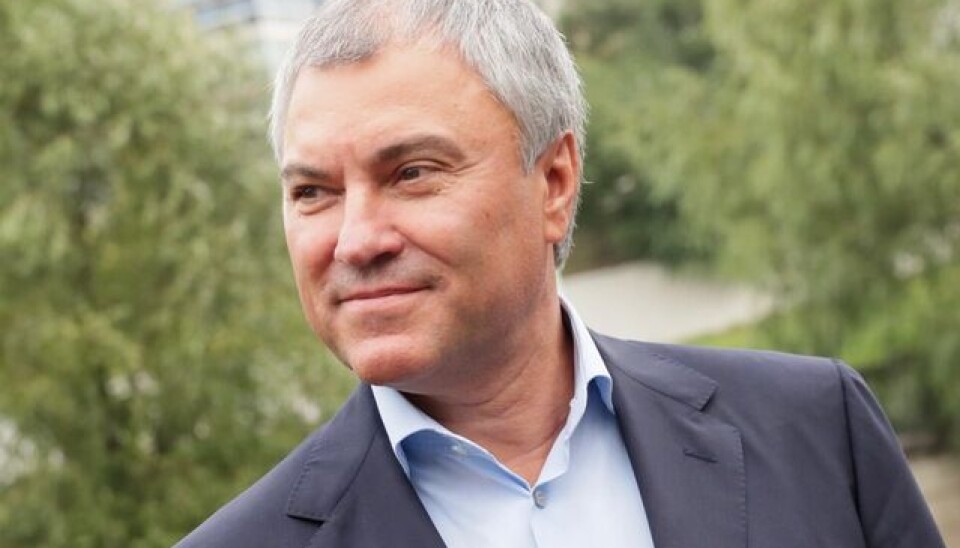 Speaker of the Russian parliament (Duma) Vyacheslav Volodin