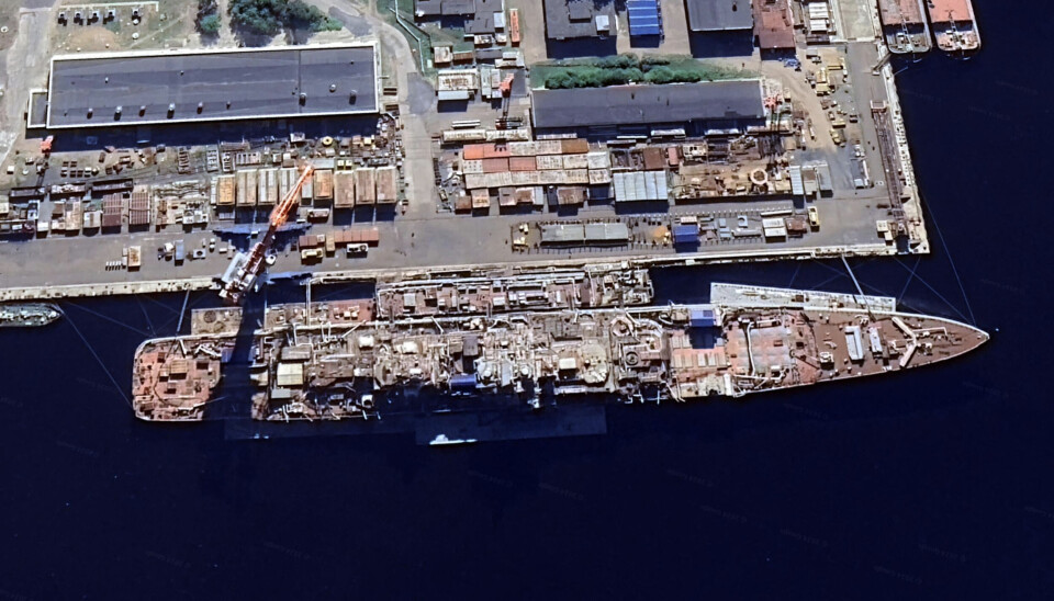 This July 20, 2024 satellite image from the berth at Sevmash shipyard shows that there are still much work to be done before the battle-cruiser can start sea trials.