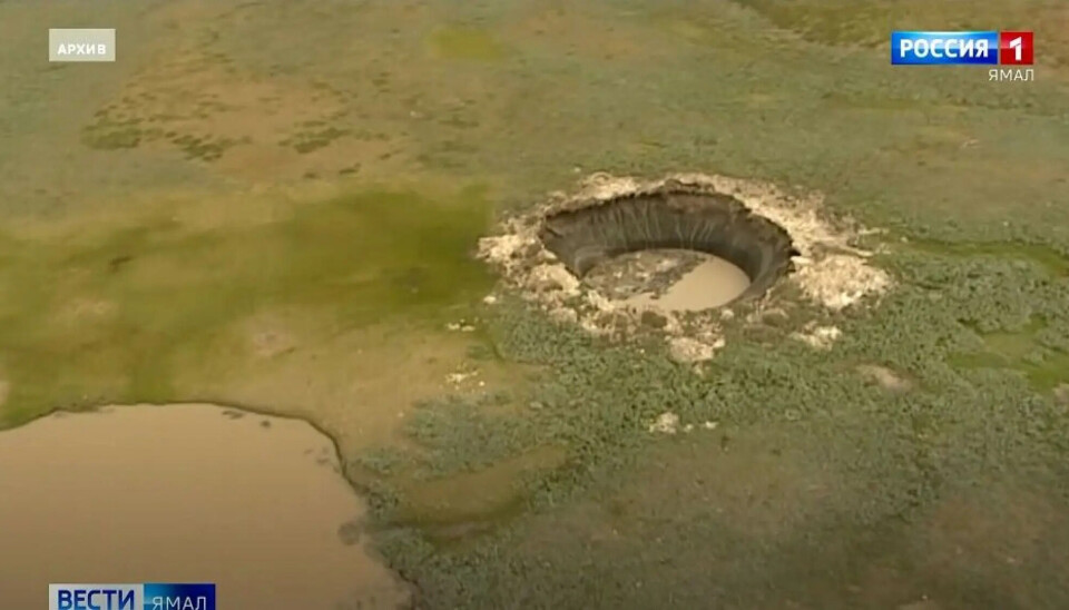 Crator on the Yamal peninsula