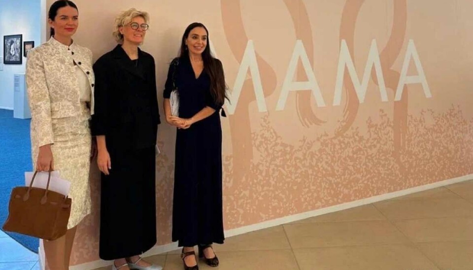 Natalia Törnquist (left) at the COP29 together with Yekaterina Salugina-Sorokovaya and Leyla Alieva. Törnquist is the wife of Torbjörn Törnqvist, CEO and co-founder of oil trading company Gunvor.
