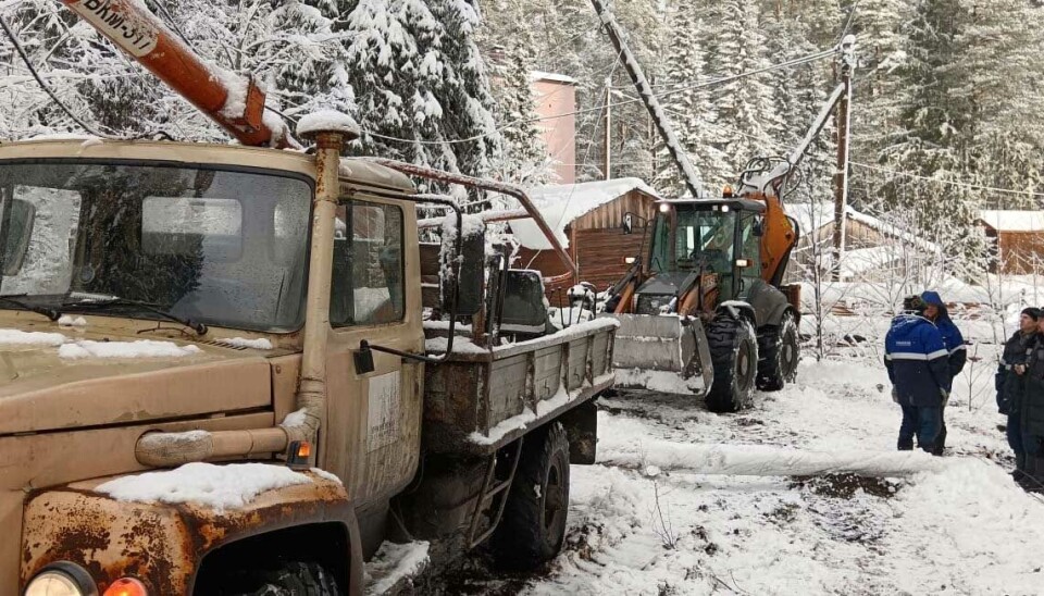 Power outage paralysed the village of Lahdenpohja, Karelia.