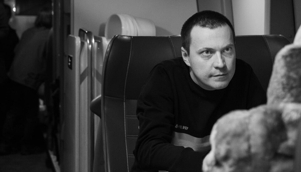 Activists assisting HIV-positive people inside a special bus in Russia