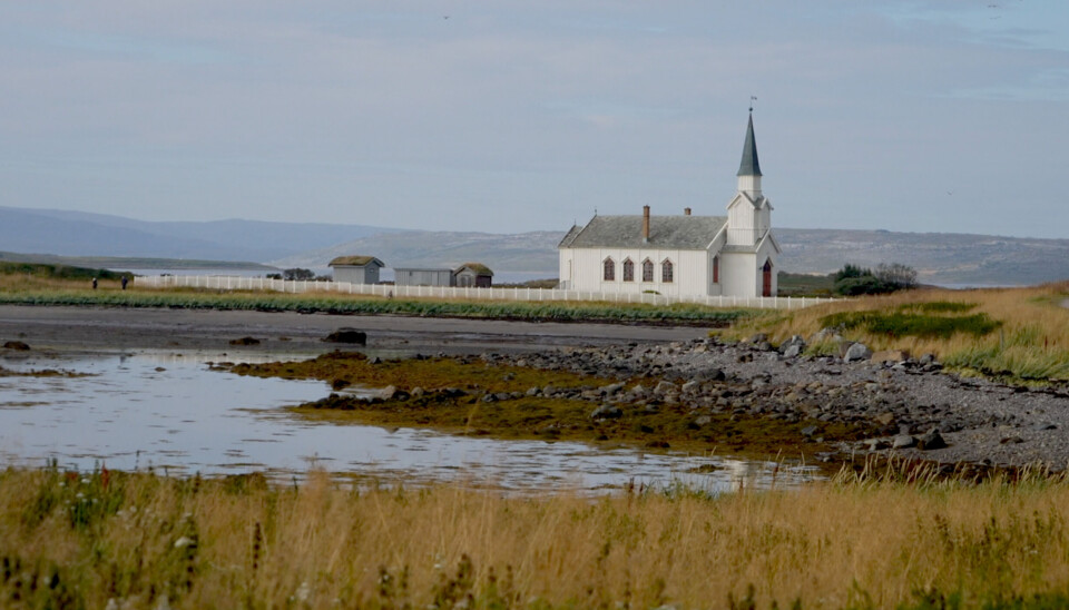 Nesseby church on the way from Kirkenes to Vadsø. Rural areas or Norway are quite and remote - some young people in the north long for big city life instead.