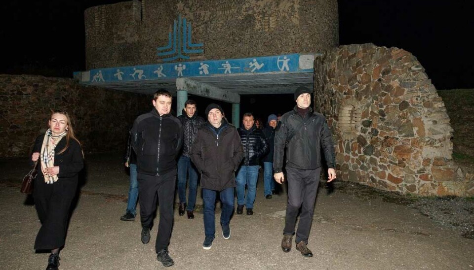 Murmansk Governor Chibis together with representatives of local occupation authorities in Primorsk.