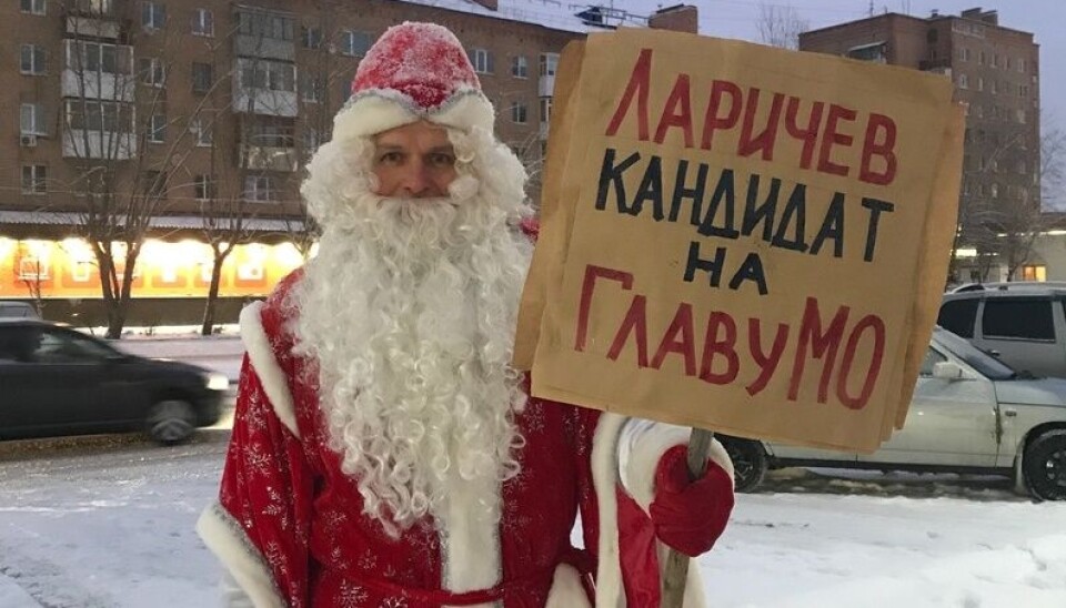 'Larichev for Mayor.'