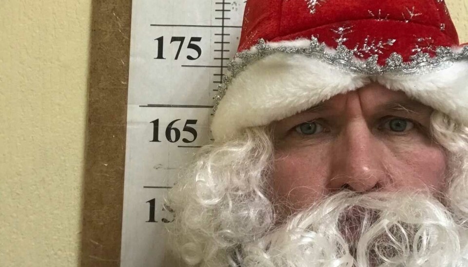 Leonid Larichev dresses up as Father Frost, the Russian Santa, as part of his protests against local authorities.