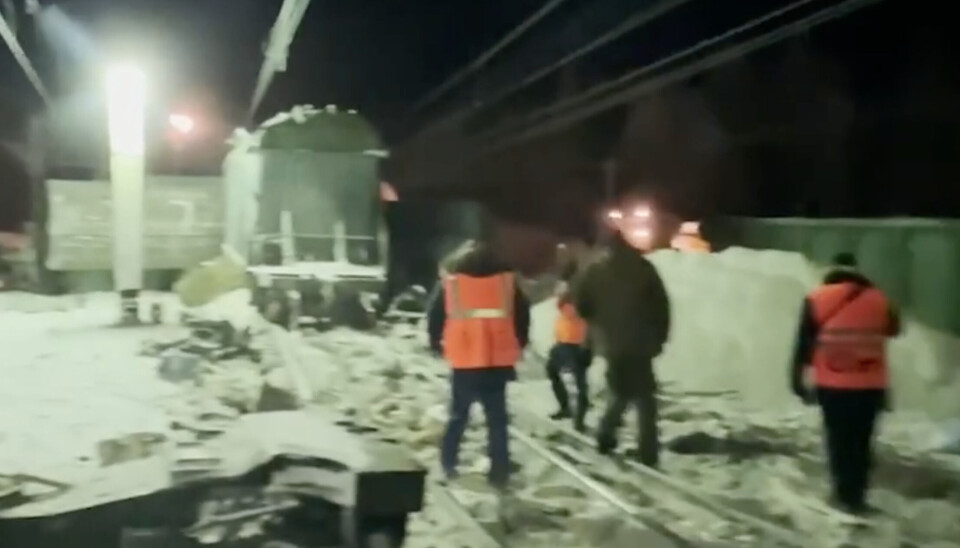 A freight train collided with the passenger train from Murmansk to St. Petersburg at the Knyazhaya station south of Kandalaksha.