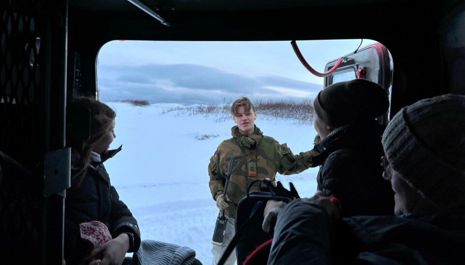 Conscript soldiers guard Norway's 198 km long border to Russia.