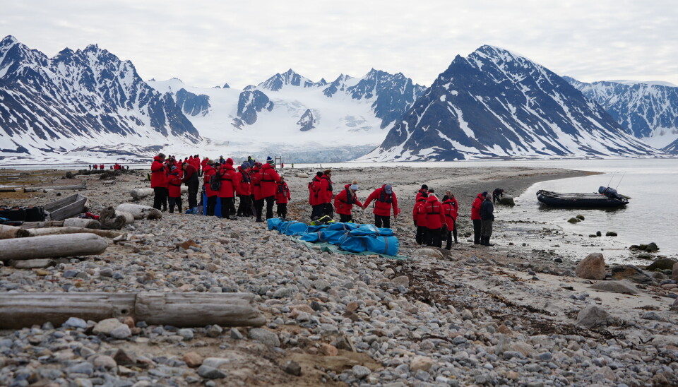 Tourists are flocking to the breathtaking sights at Svalbard. Here from Smeerenburg on the Amsterdam Island.