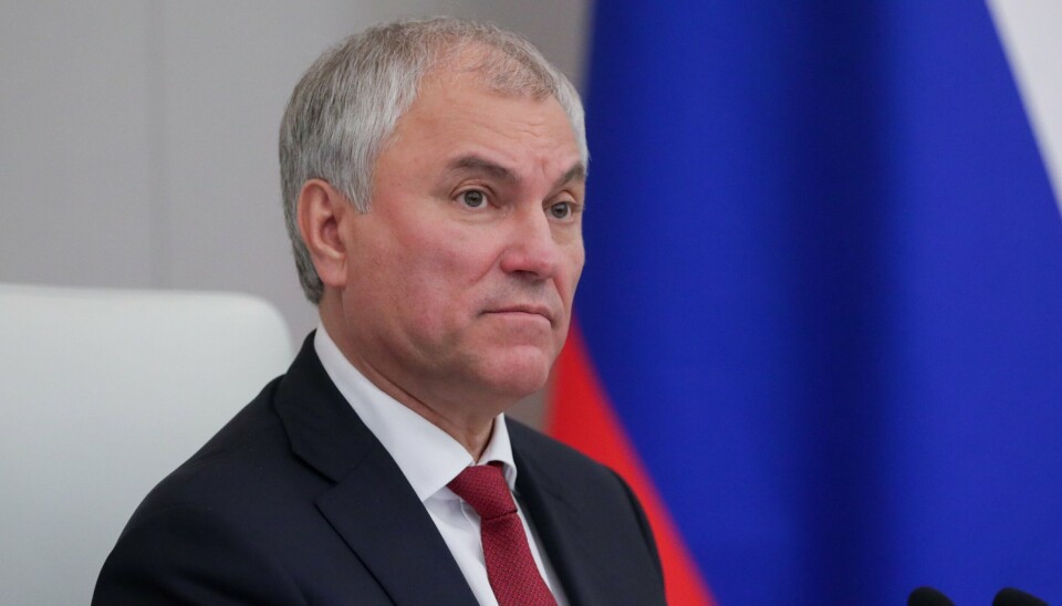 Chairman of the Lower House in the Russian Parliament Vyacheslav Volodin.