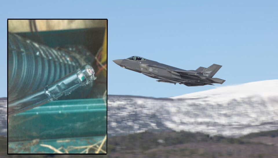 Several deep cuts, apparently made with an angle grinder, were made to the cable before it was cut. The sabotage happened close to Evenes Air Base where Norway has a pair of F-35 fighter jets on policing alert for NATO.