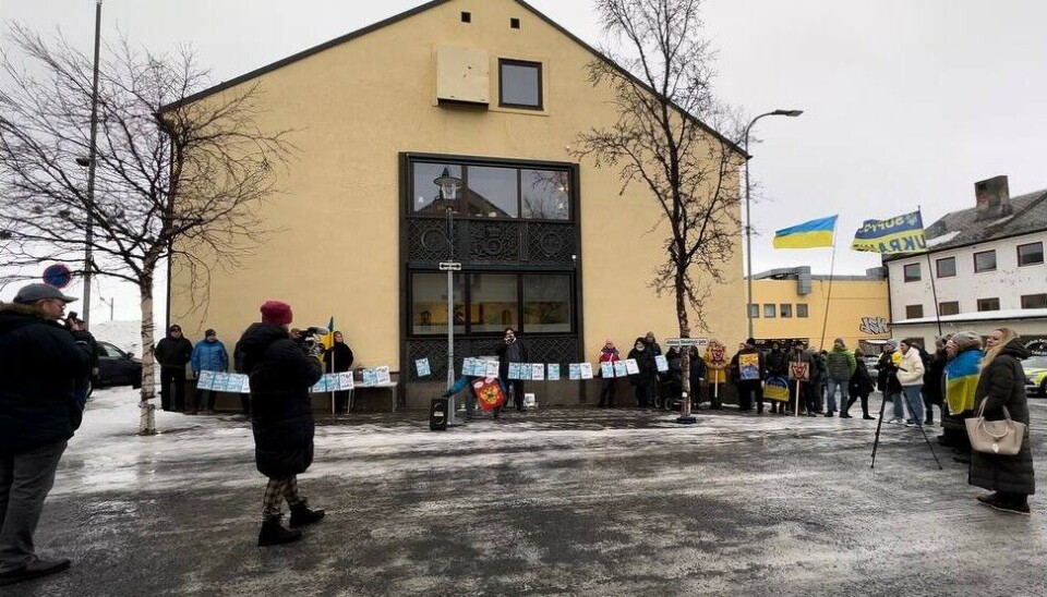 Акция протеста против российской агрессии, Киркенес.