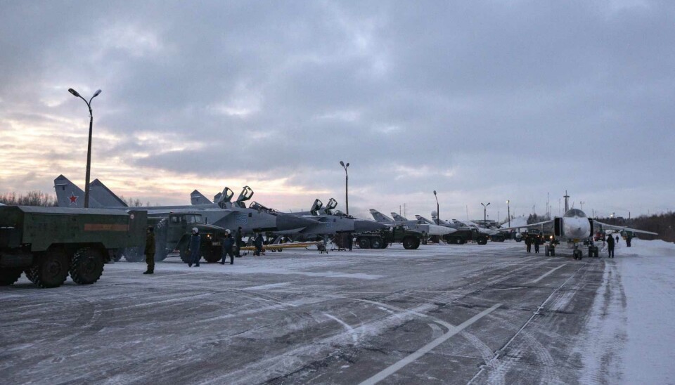 The Monchegorsk airbase houses the 98th Independent Guards Mixed Aviation Regiment.