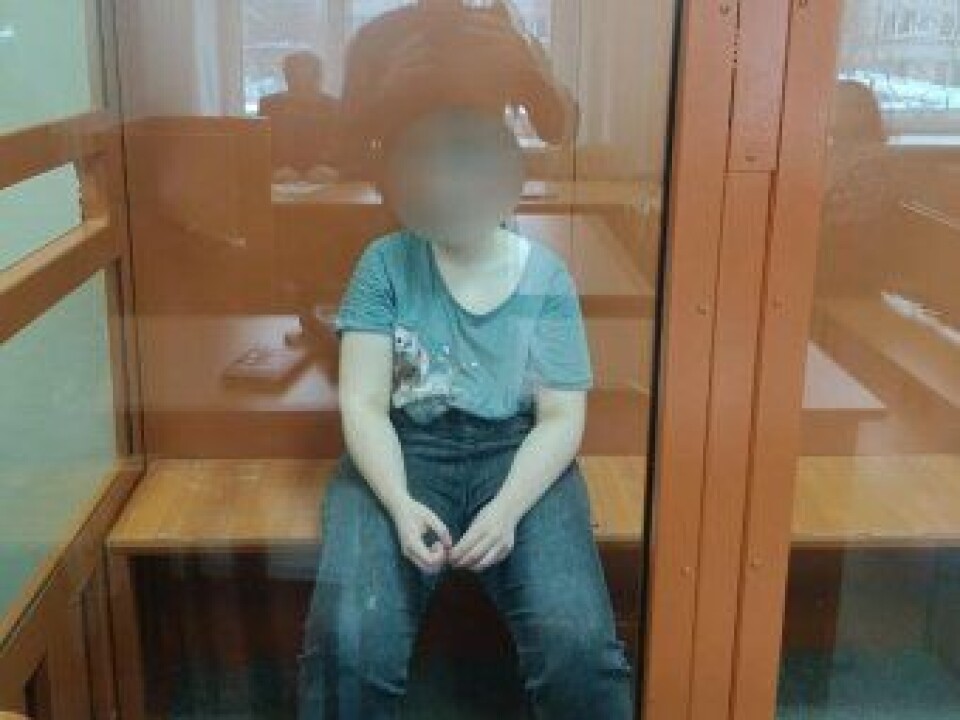 The young woman is accused of 'justification of terrorism.'