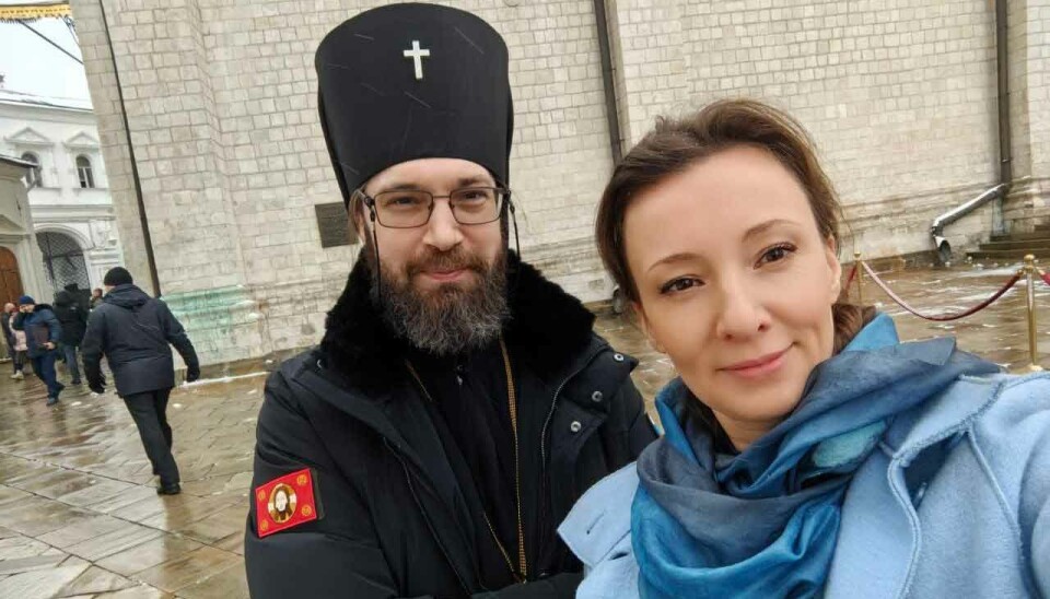 Archbishop Savva (Sergei Andreevich Tutunov) together with Anna Kuznetsova, former Presidential Aide on Children's Rights, now Deputy Speaker of the State Duma.