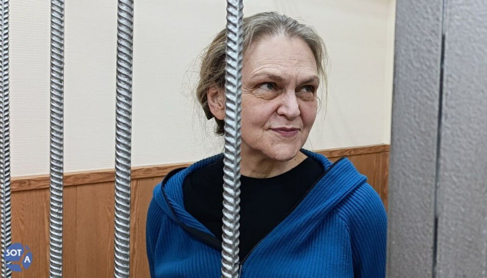 Nadezhda Kevorkova was locked up in the defendant's cage in the court-room as the judge read the ruling in the case against her.