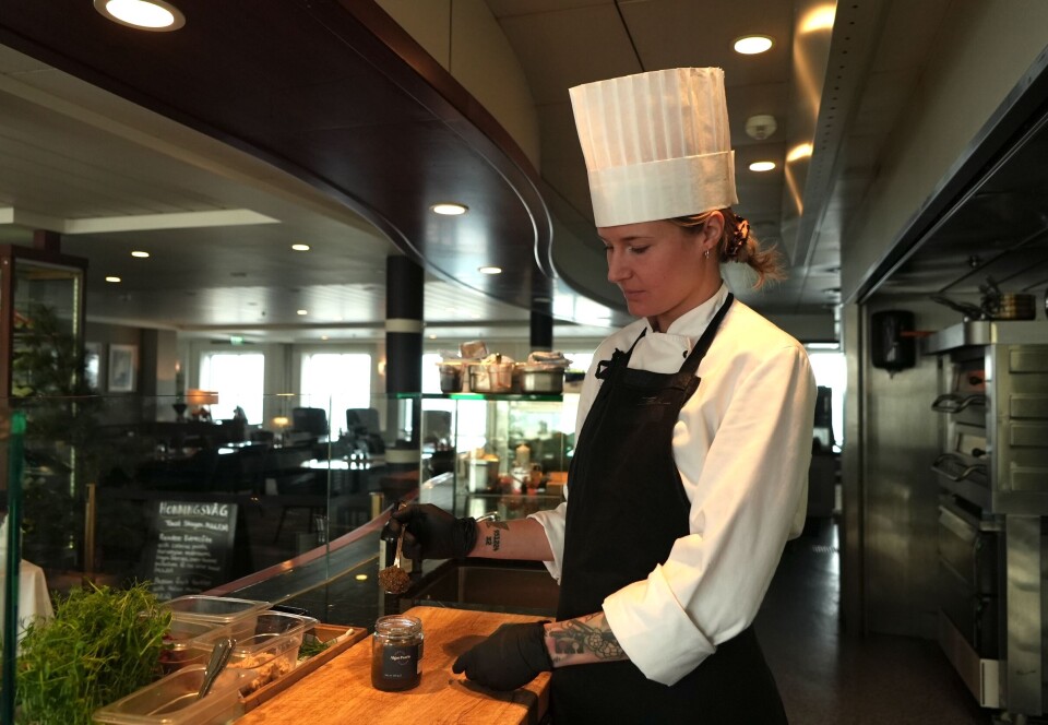 Cook Tindra Lange on board of Hurtigruten