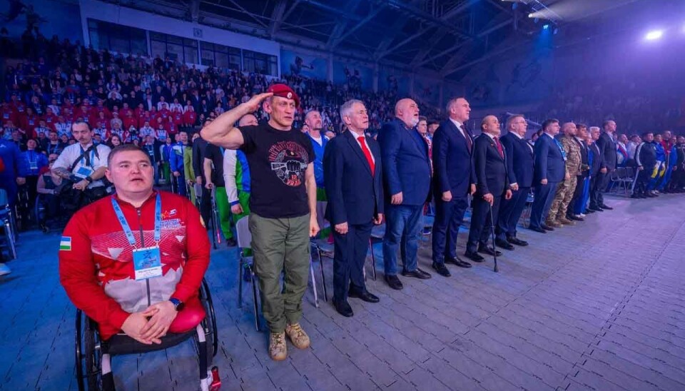 Opening ceremony for the so-called Winter Games for Protectors of the Motherland.