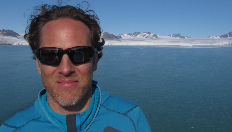 Philipp Assmy on Svalbard.