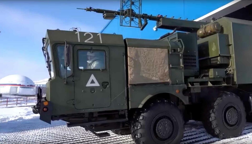 The forces at Russia's far northern Nagurskoye base are being equipped with new weapons.