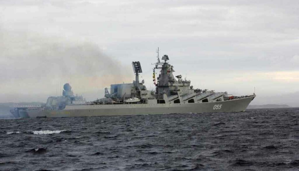 Cruiser Marshal Ustinov is part of Russia's Northern Fleet and has Severomorsk as its home base.