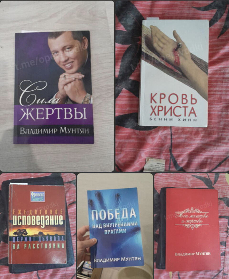 Книги обвиняемой, которые силовики выложили в сеть.