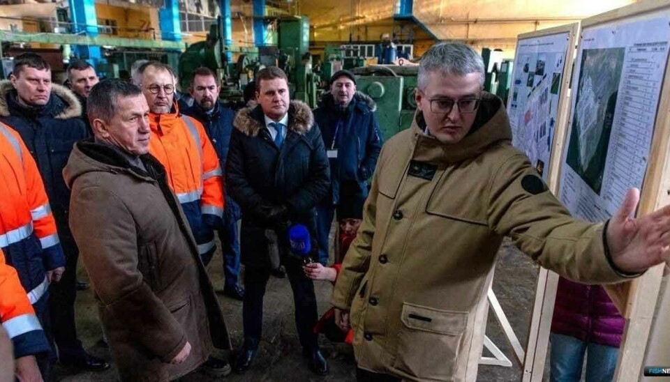 Vitaly Orlov (center, with glasses) is Russia's media-shy seafood tycoon. Here together with Russian Deputy Prime Minister Yuri Trutnev and Minister of the Far East and Arctic Aleksei Chekunkov.