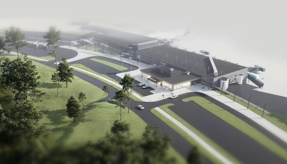 Artistic rendering of the airport's planned expansion.