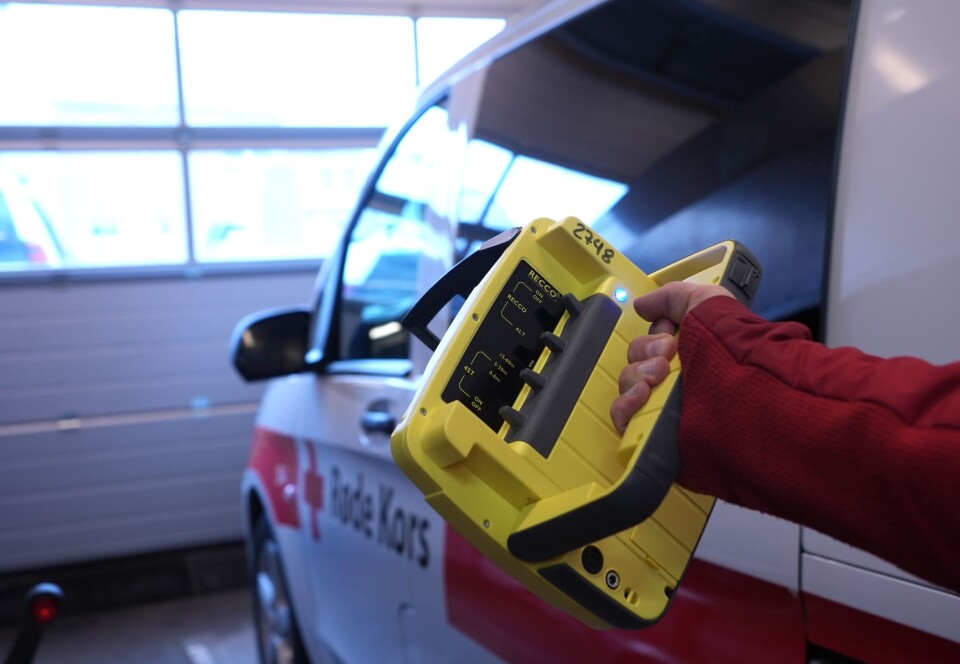 Special device to look for people caught in avalanche.