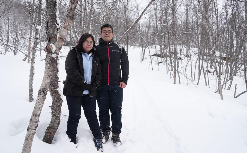 Joonell and her partner Wilson at the Sherptrappa.