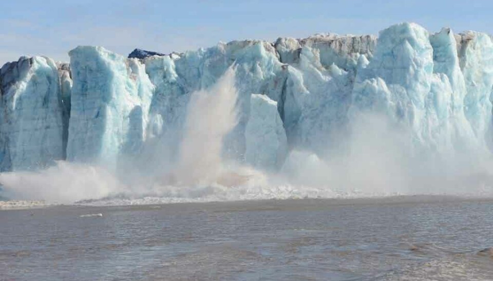 Kronebreen in Kongsfjorden.