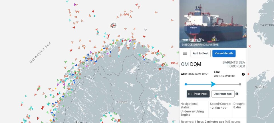 More sanctioned 'shadow tankers' along Norwegian Arctic coast