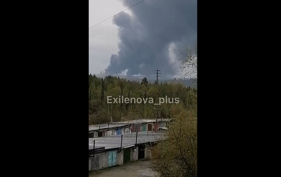Olenya air base seen from Olenegorsk.