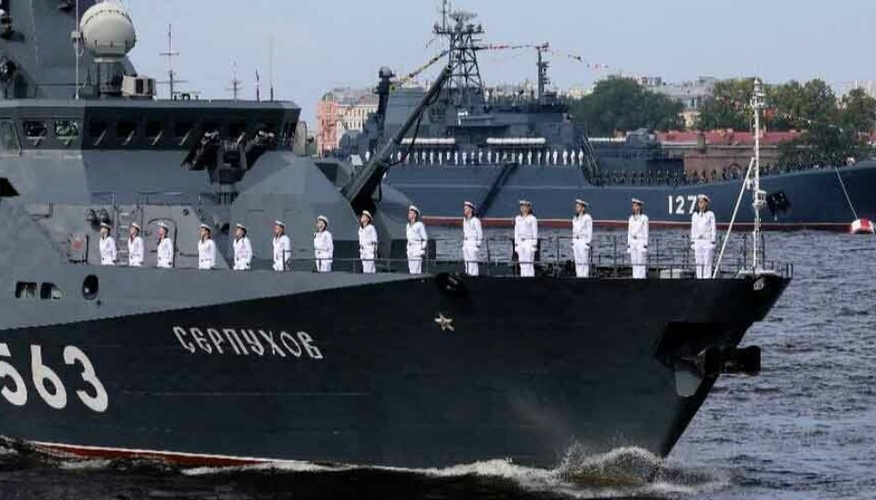 Small missile ship Serpukhov in St.Petersburg.