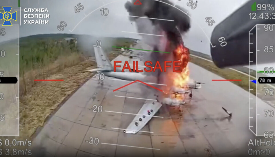 The Voronezh was one of four Tu-95 MS bombers blown up at the Olenya air base on June 1.