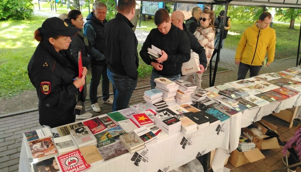 Law enforcement in Arkhangelsk confiscated about 150 copies on display at book festival.