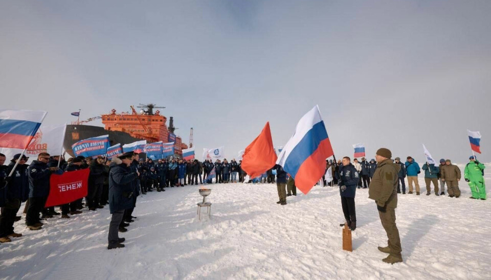 Russian Warriors on the North Pole as part of Kremlin's so-called 'New Heroes' Program.