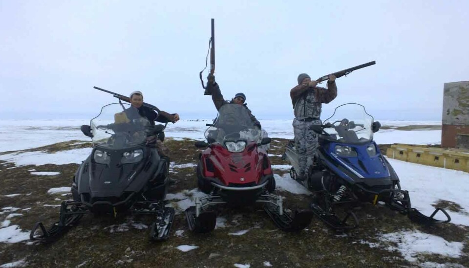 Hunters on the Nenets tundra.