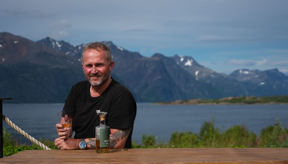 Tor Petter Christensen - Aurora Spirit CEO - tasting whisky next to his distillery in the north of Norway