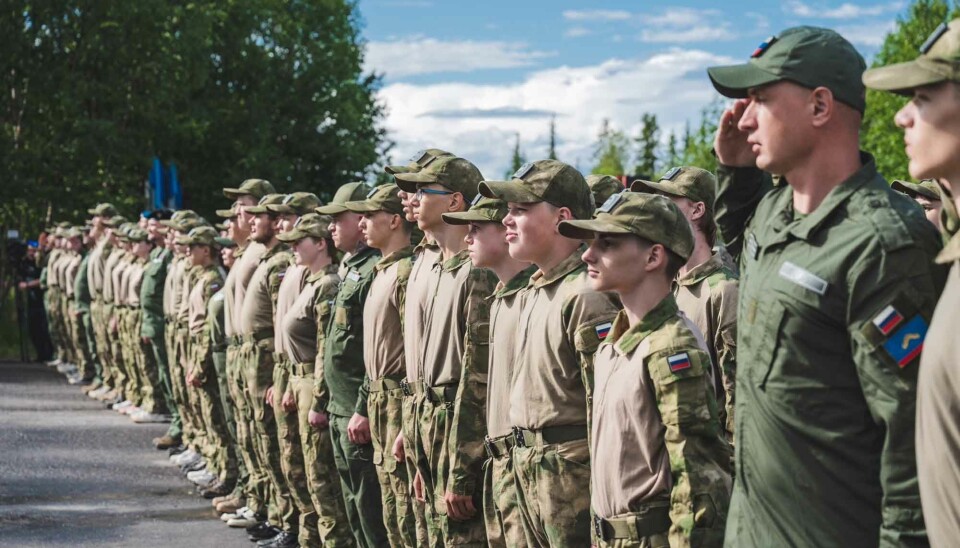 Military training at VOIN summer camp.