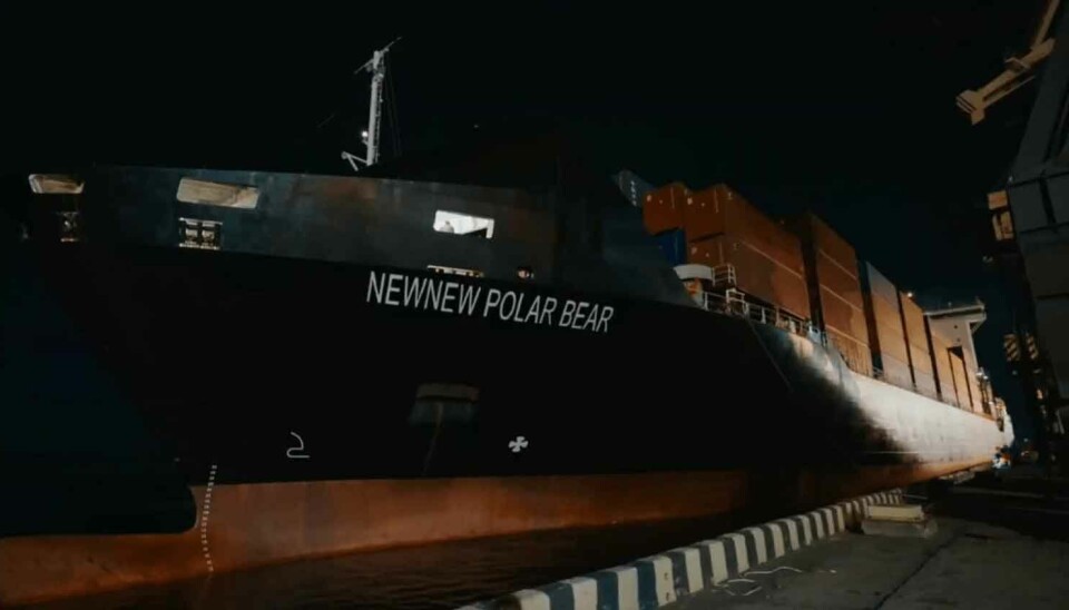 The Newnew Polar Bear is shuttling between China and north Russian port of Arkhangelsk. On board could be various sanctioned goods, including equipment used in Russia's war of aggression against Ukraine.