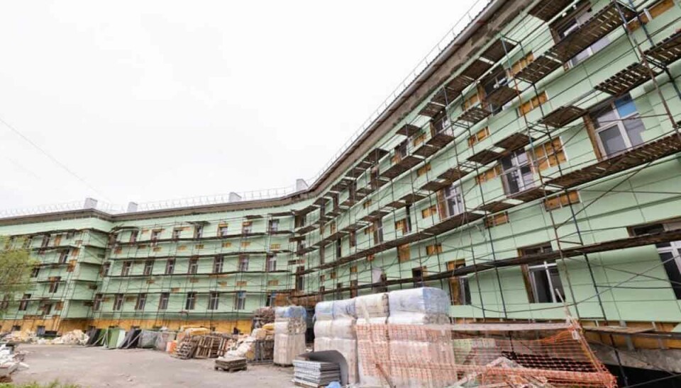 Reconstruction of Polyarny military hospital.