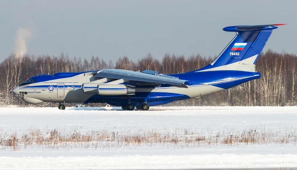A Rosatom operated Il-976 SKIP plane. Here at Talagi, the airport in Arkhangelsk often used to supply Novaya Zemlya.