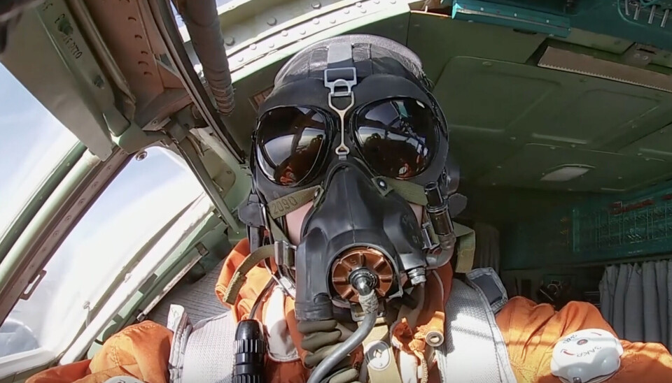 This photo from inside the cockpit of a Tu-95MS was posted by Russia's war ministry last week, after a flight over the Barents Sea.