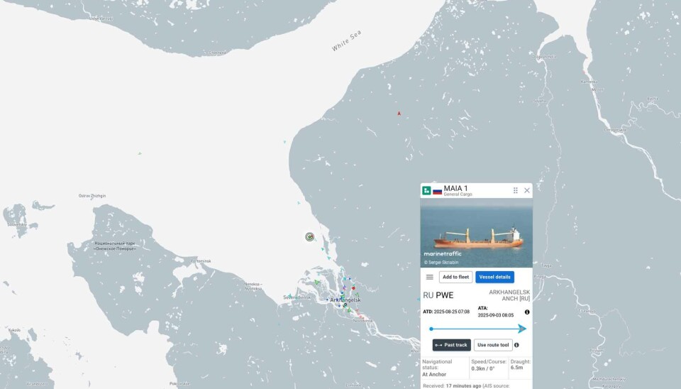 Cargo ship Maia-1 made port call in Arkhangelsk on September 3, 2025.
