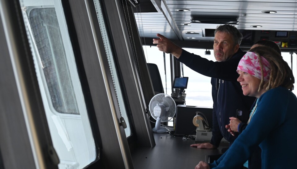Jochen Knies on board the RV Kronprins Haakon with his team of researchers.