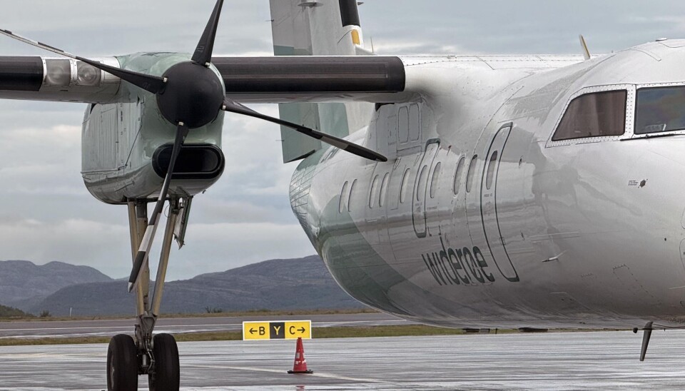 It was a Dash-8 operated by Widerøe that was forced to abort landing at Vardø airport.