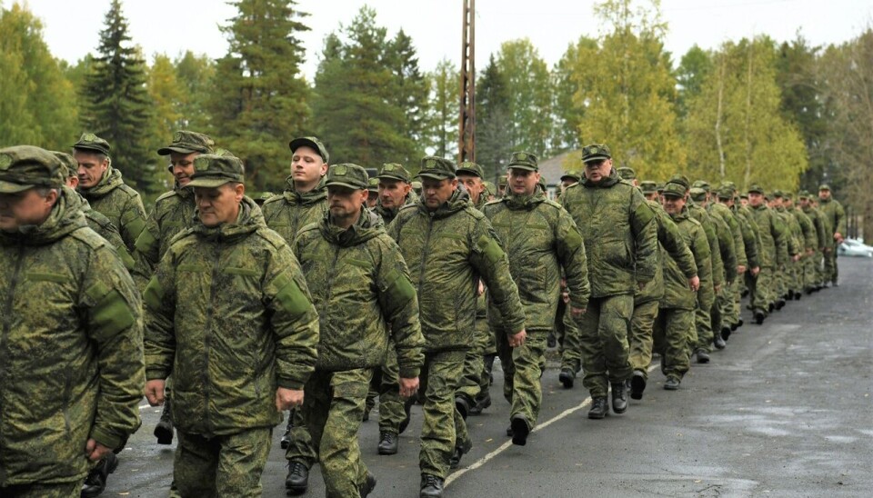 Отправка российских военных в Украину в октябре 2022 года.