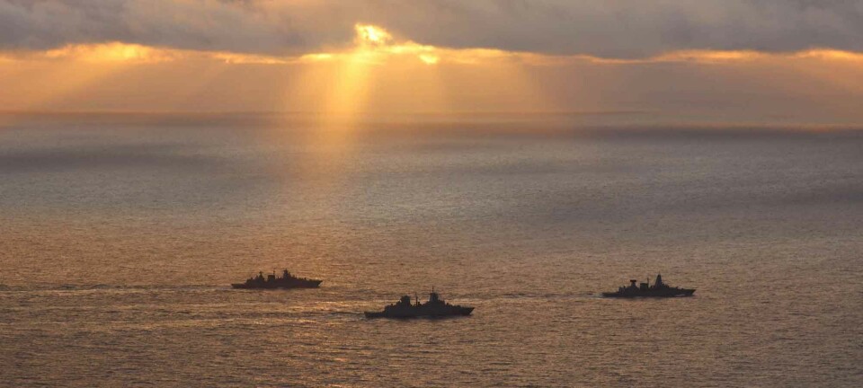 Ten German naval ships engage in missile firing at Norwegian Arctic test range