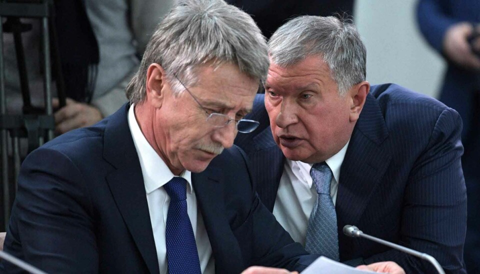 Rosneft CEO Igor Sechin (right) together with Leonid Mikhelson, head of Novatek. Both are among the most powerful in the Russian energy sector.